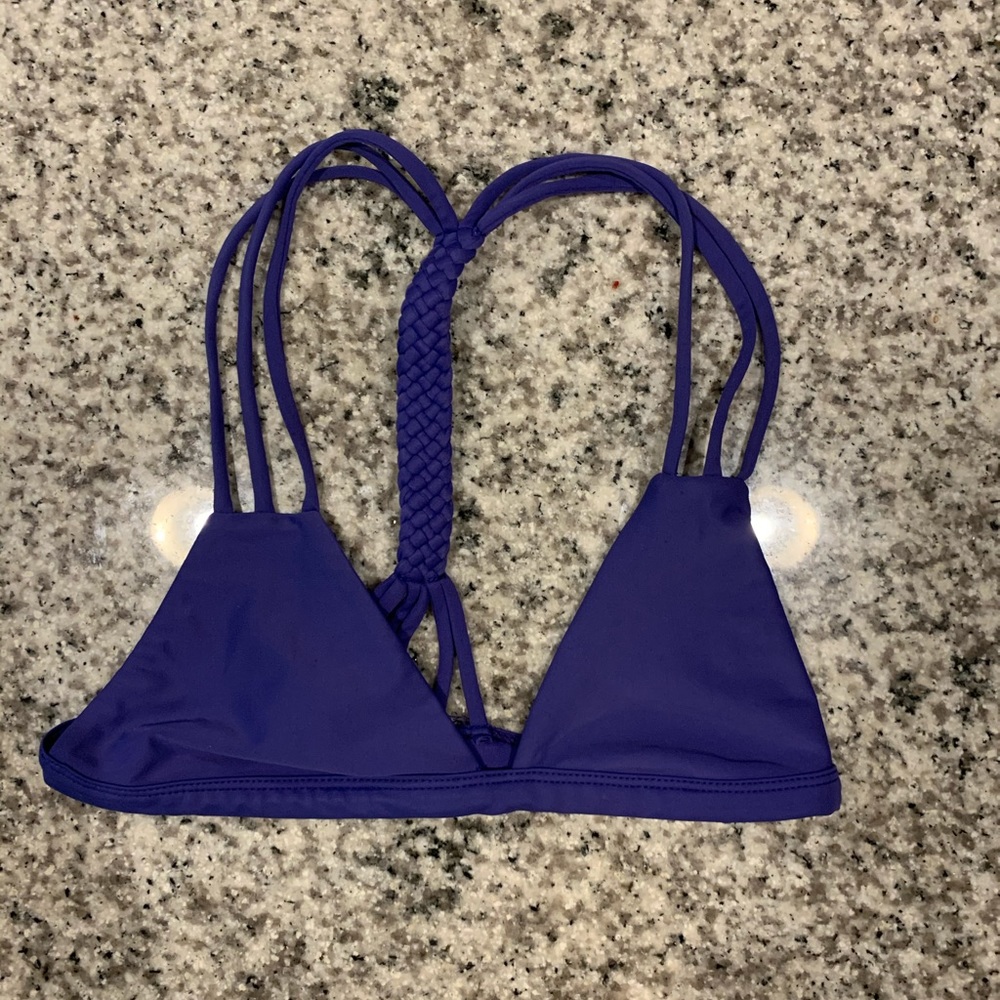 Citrine purple swim top